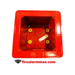 Est Edwards 757A-WB Surface Metal Back Box (Red)