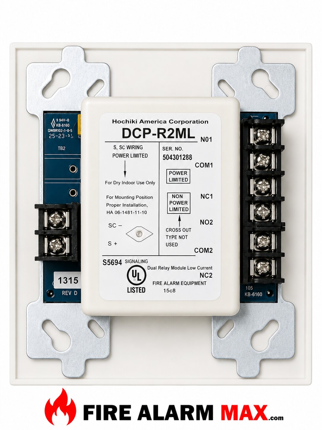 Hochiki DCP-R2ML Dual Relay Module 2 AMPS